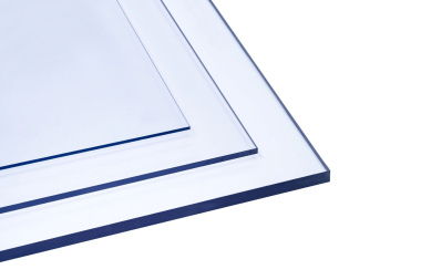 Solid Polycarbonate sheet сlear 2x1000x1000mm small size
