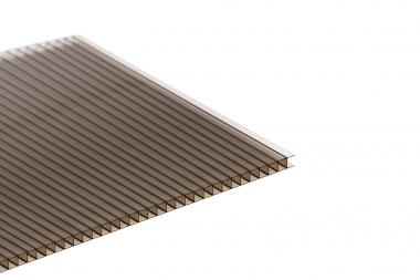 Multiwall Polycarbonate sheet 4mm 2H bronze (0.55) full size 2100x6000mm