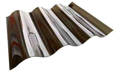 Corrugated Polycarbonate sheet 0.7mm Wave 76/16 bronze | SIA Ultraplast EU