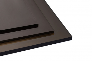 Solid Polycarbonate sheet 2mm, bronze, size: 2050x3050mm | SIA Ultraplast EU