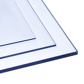 Solid Polycarbonate sheet 5mm, clear, size: 1000x1000mm | SIA Ultraplast EU