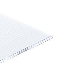 Multiwall Polycarbonate sheet 10mm 2H (twinwall) clear (1.5) size: 2100x6000mm | SIA Ultraplast EU