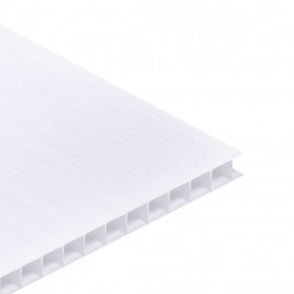 Multiwall Polycarbonate sheet 10mm 2H (twinwall) opal (1.4) size: 1050x2000mm | SIA Ultraplast EU