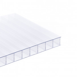 Multiwall Polycarbonate sheet 16mm 7H clear (2.5) medium size 1050x2000mm | SIA Ultraplast EU