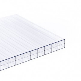 Multiwall Polycarbonate sheet 16mm 3H (triplewall) clear (2.1) size: 1050x2000mm | SIA Ultraplast EU